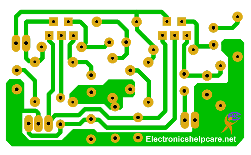 DIY amplifier circuit diagram using TDA2030