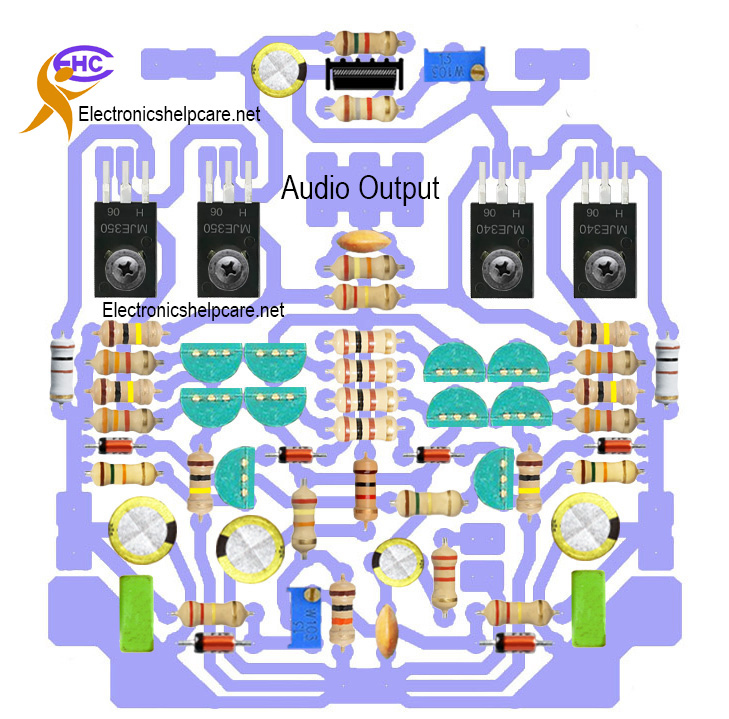 DIY amplifier driver circuit diagram