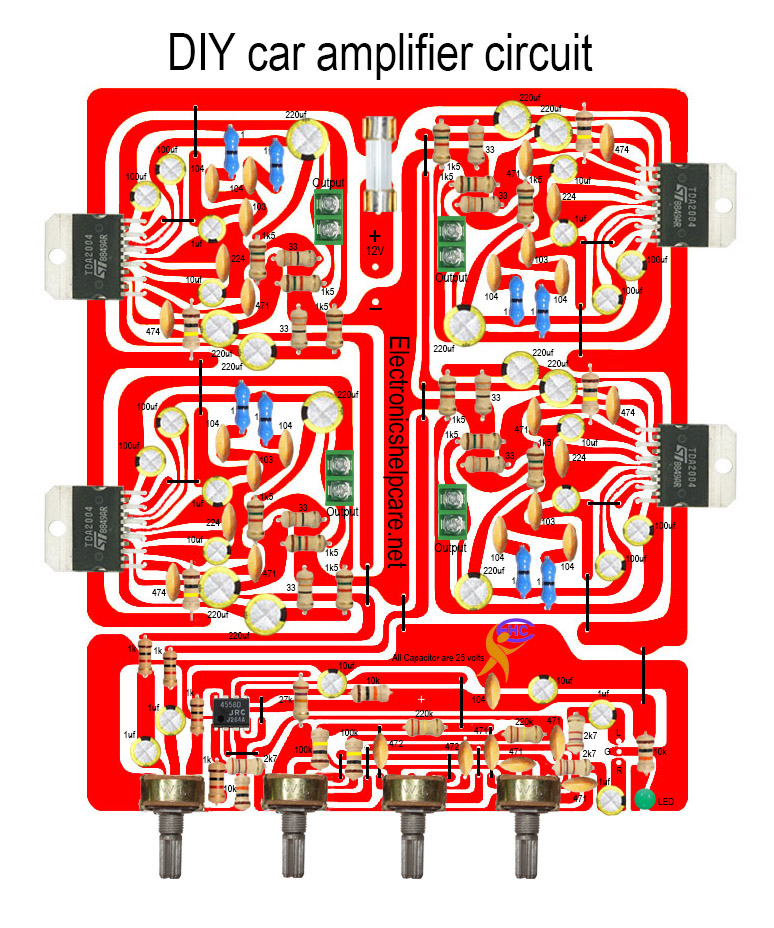 DIY car amplifier circuit