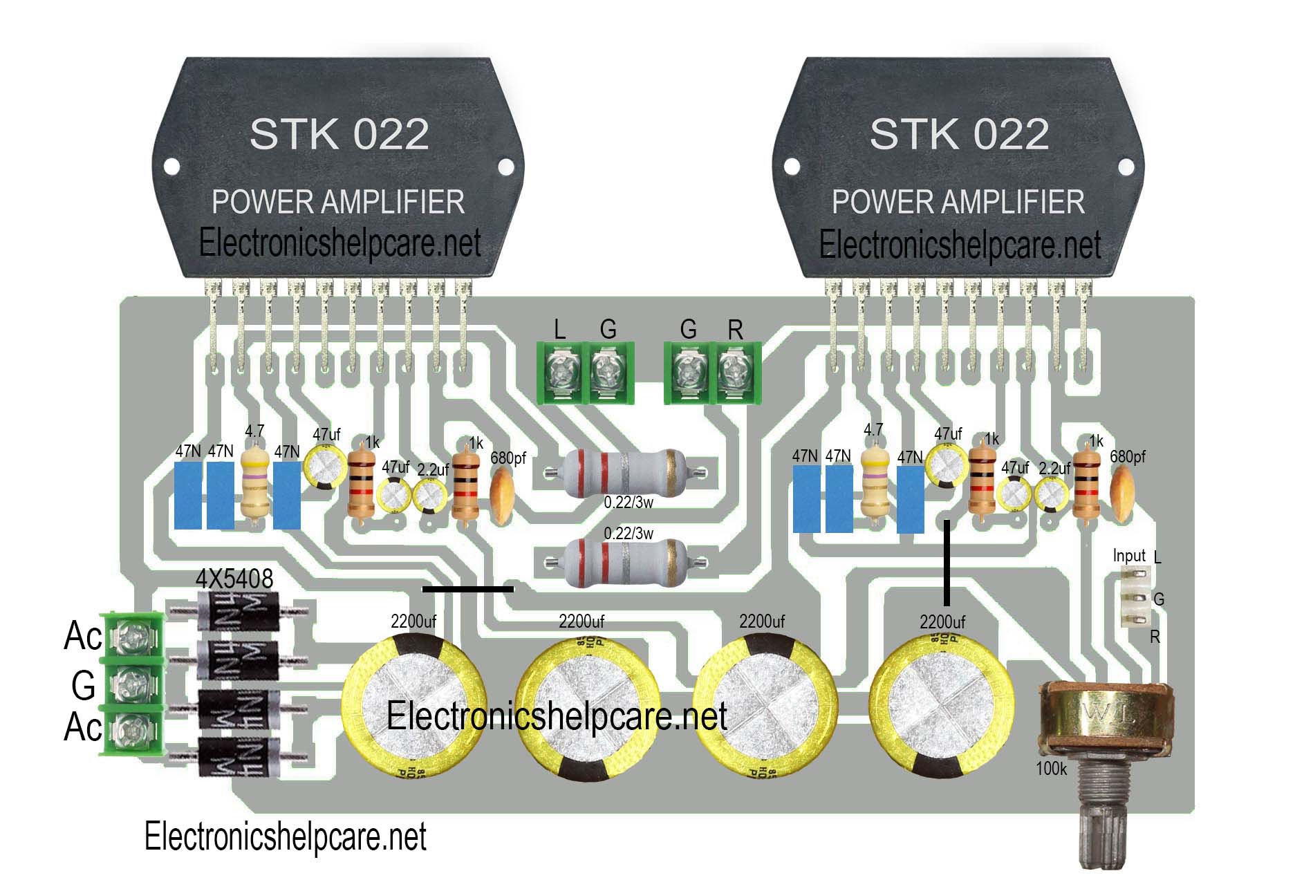 STK amplifier circuit .