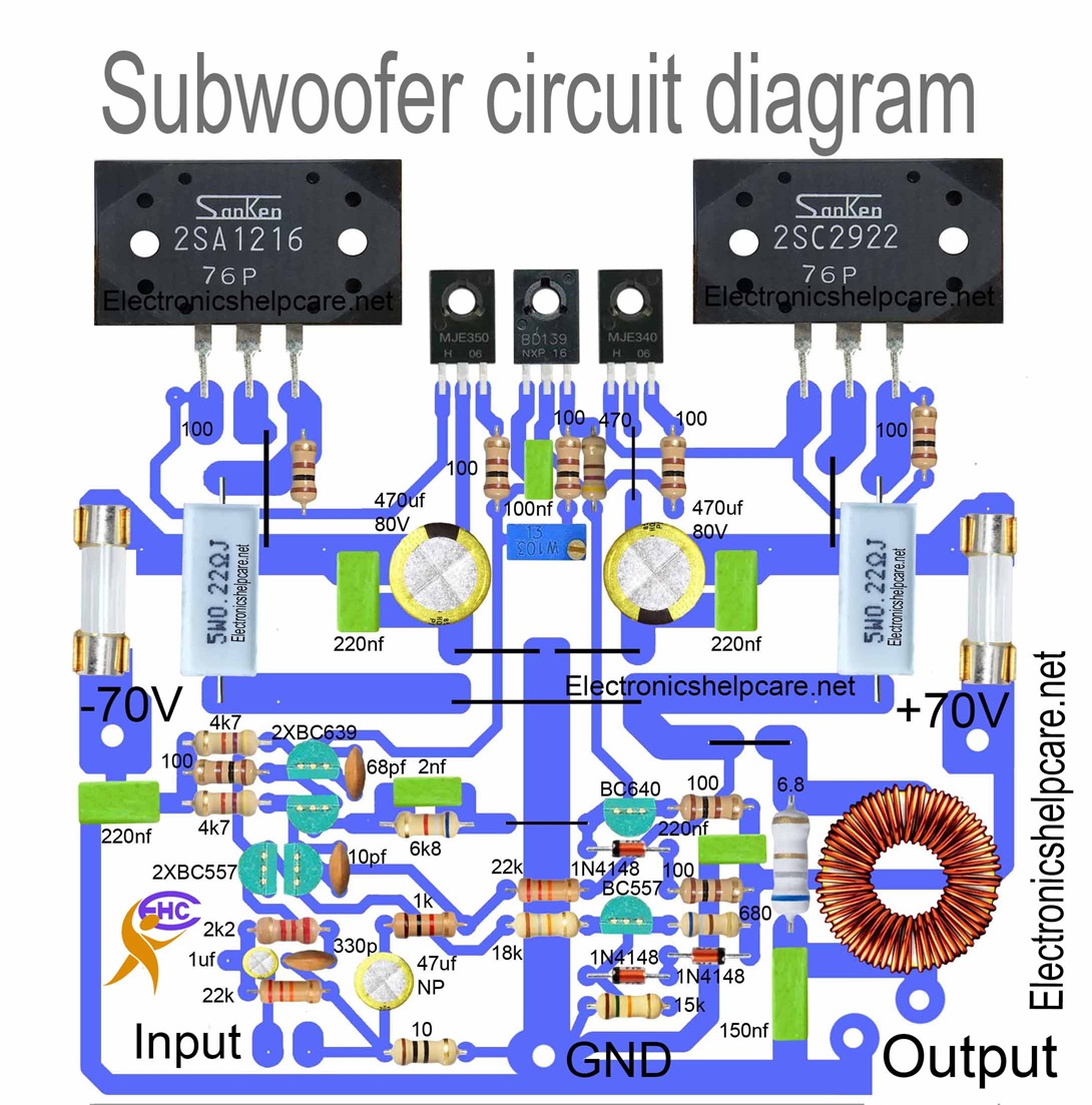 Subwoofer circuit diagram