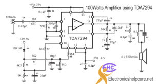 100Watts amplifier using TDA7294