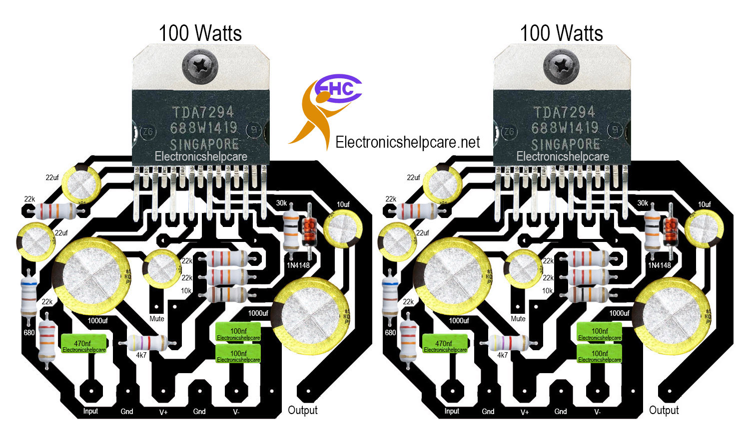 200 watts amplifier using tda7294