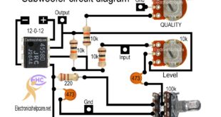 Subwoofer circuit diagram lowpass