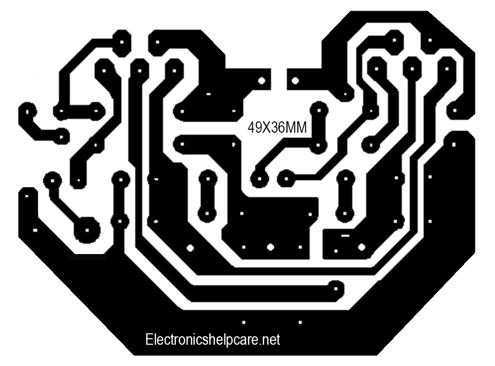 amplifier circuit diagram using tda2030