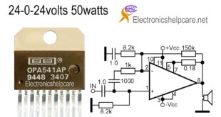 Amplifier circuit diagram using OPA541AP