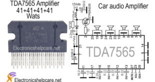 Car audio circuit using TDA7565