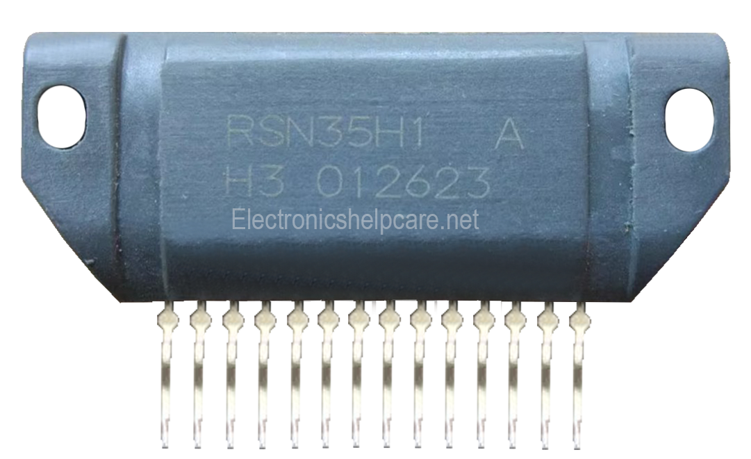 Amplifier circuit diagram using RSN35h1