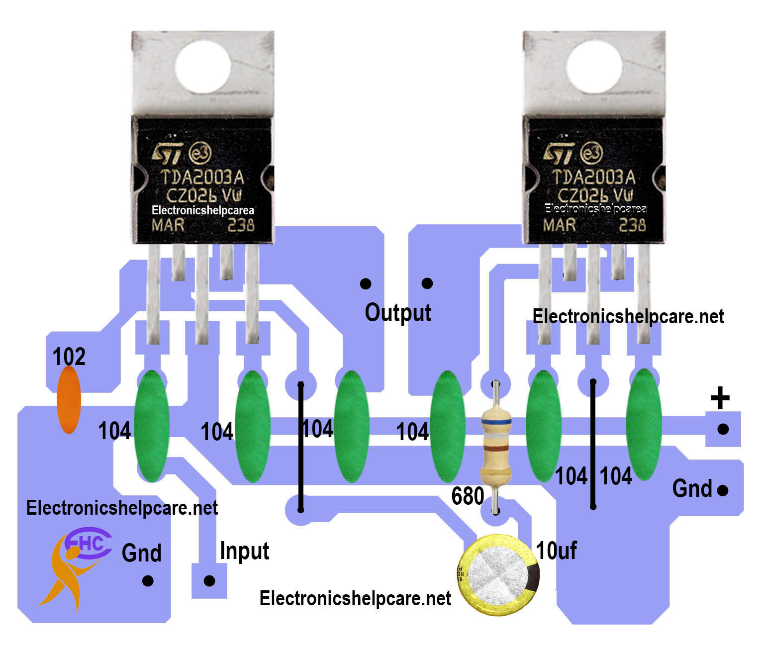 How to make an amplifier circuit
