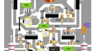 Driver circuit diagram for PNP and NPN transistor