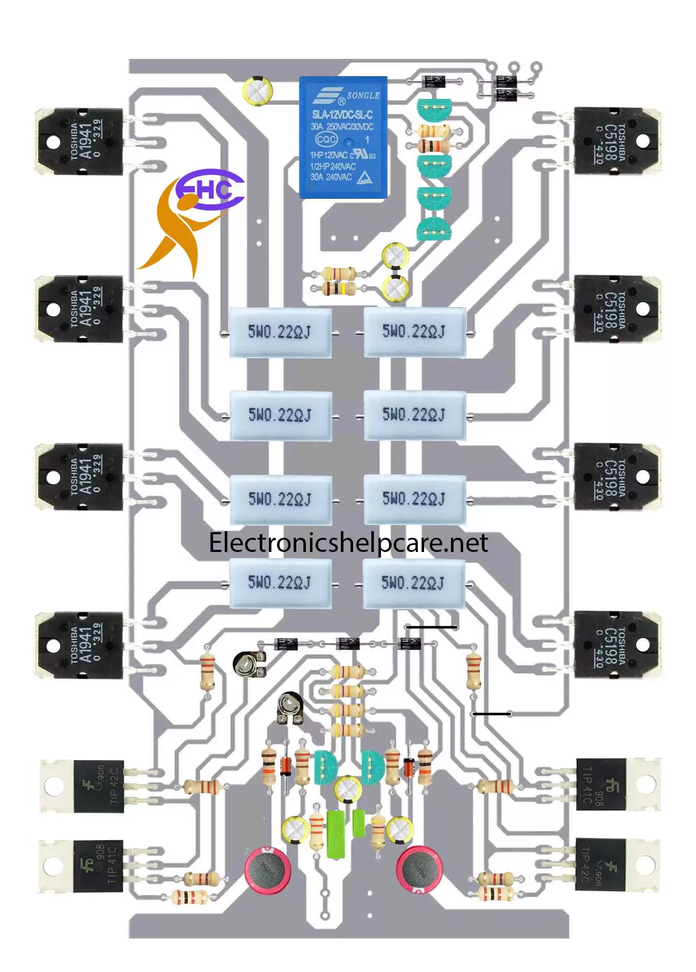 PCB Power Amplifier 1000Watt