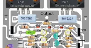 DIY amplifier circuit diagram using transistor