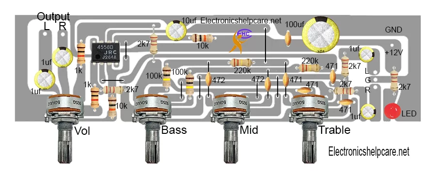 audio equalizer and amplifier.