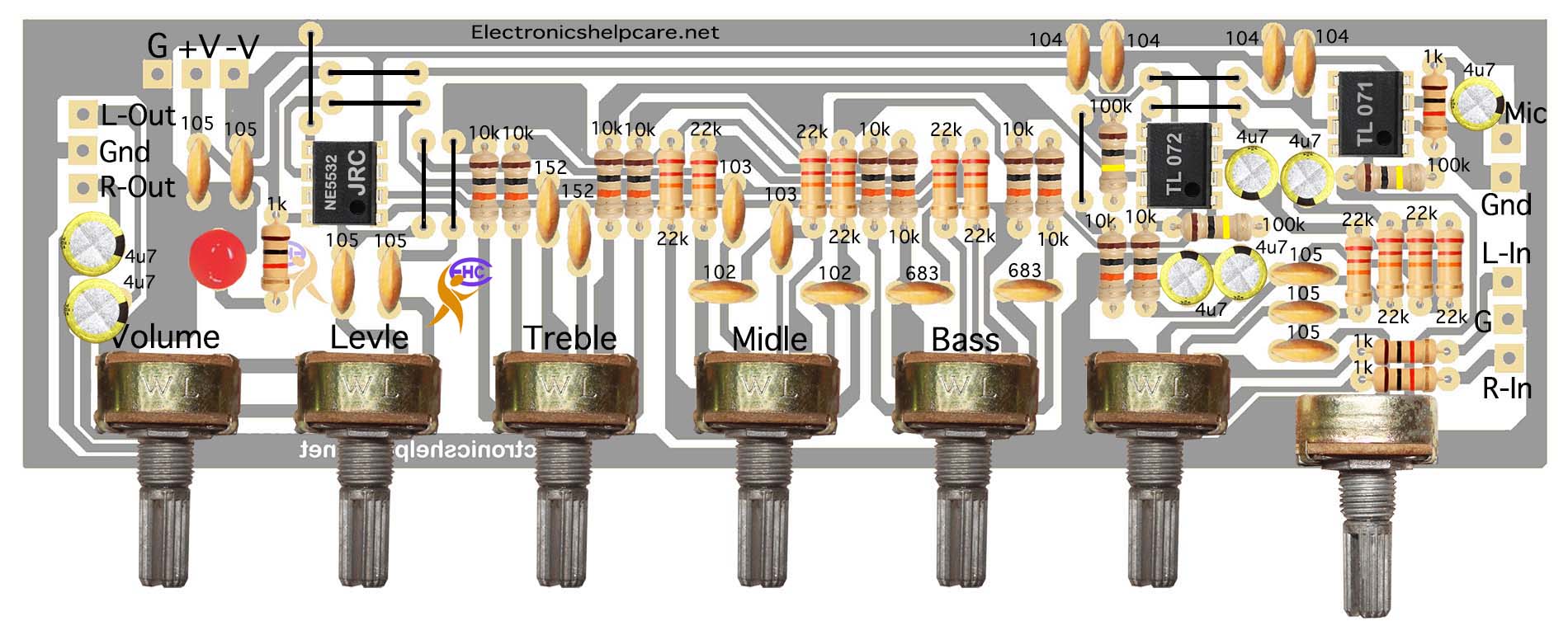 Best audio equalizer circuit diagram - Electronics Help Care